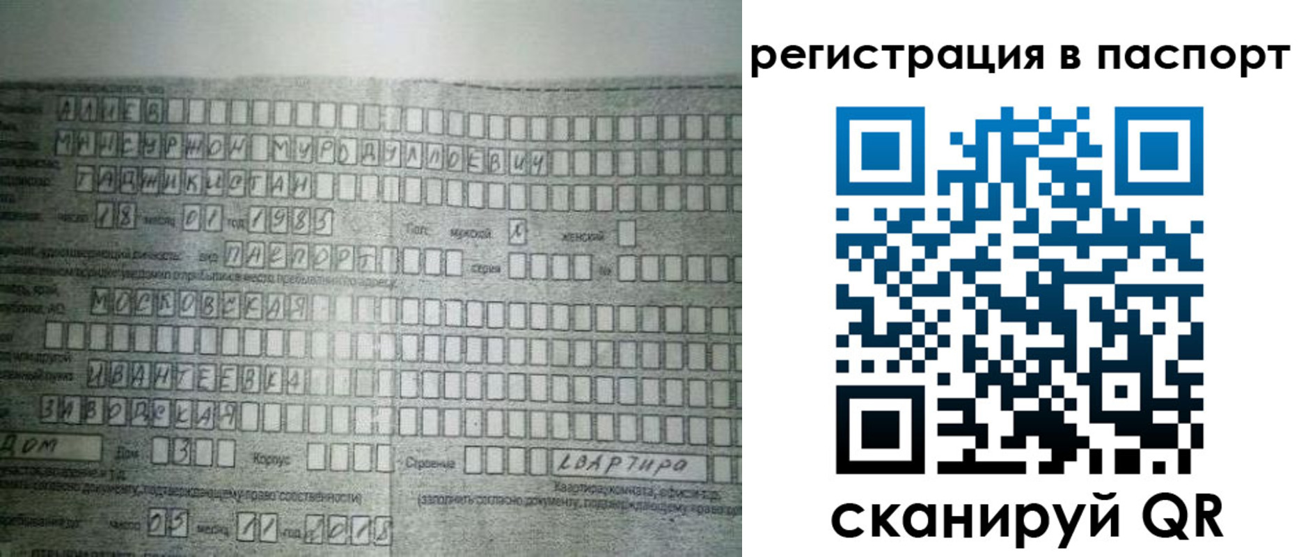 временная регистрация законно в Коряжме
